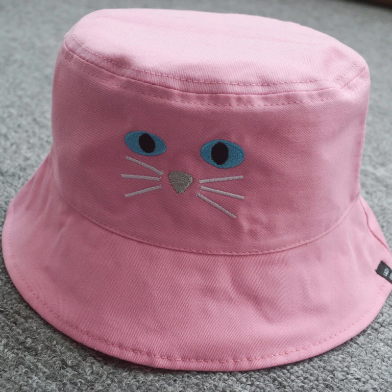 Модные женские шапки в стиле Харадзюку с вышитыми буквами из мультфильма «Я Кот»; милая розовая хлопковая Высококачественная весенне-летняя повседневная Кепка