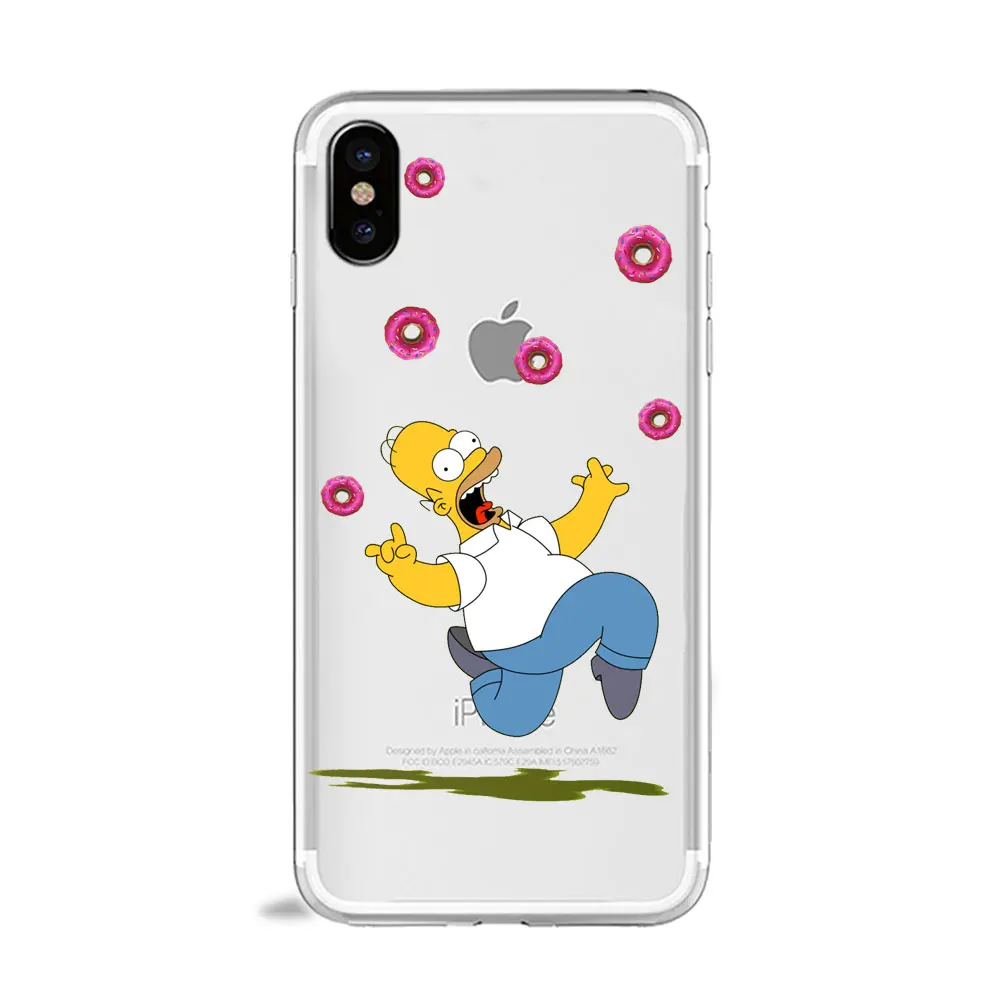 Homer J Simpson смешной Барт Симпсон Coque мультфильм чехол для телефона для huawei p30 p20 p10 lite P8 P9 mate 10 20 lite ТПУ силиконовый чехол - Цвет: tpu A1268