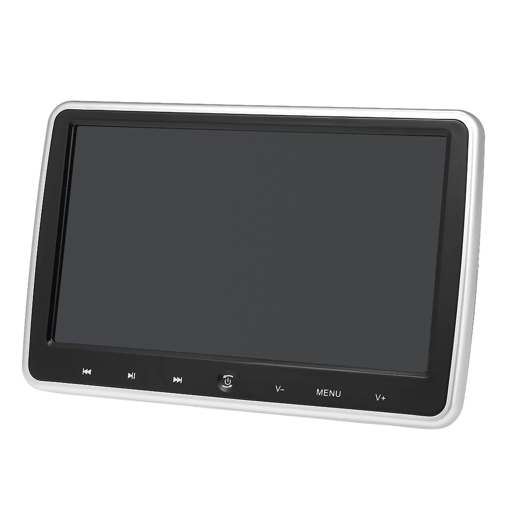 Perfect 10.1 inch Car Headrest Monitor DVD Player Car Rear Seat Media DVD Player with Touch Button Game Disk FM IR HD Input SD Card Slot 2
