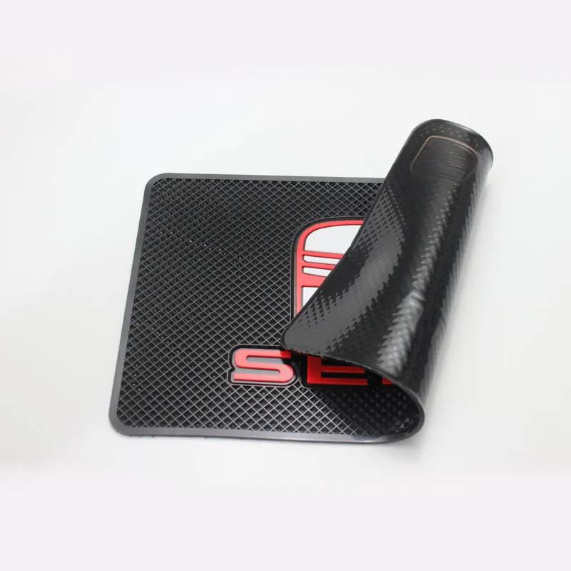 

1pc Anti-slip Mat Non Slip Pad With Car Logo For SEAT