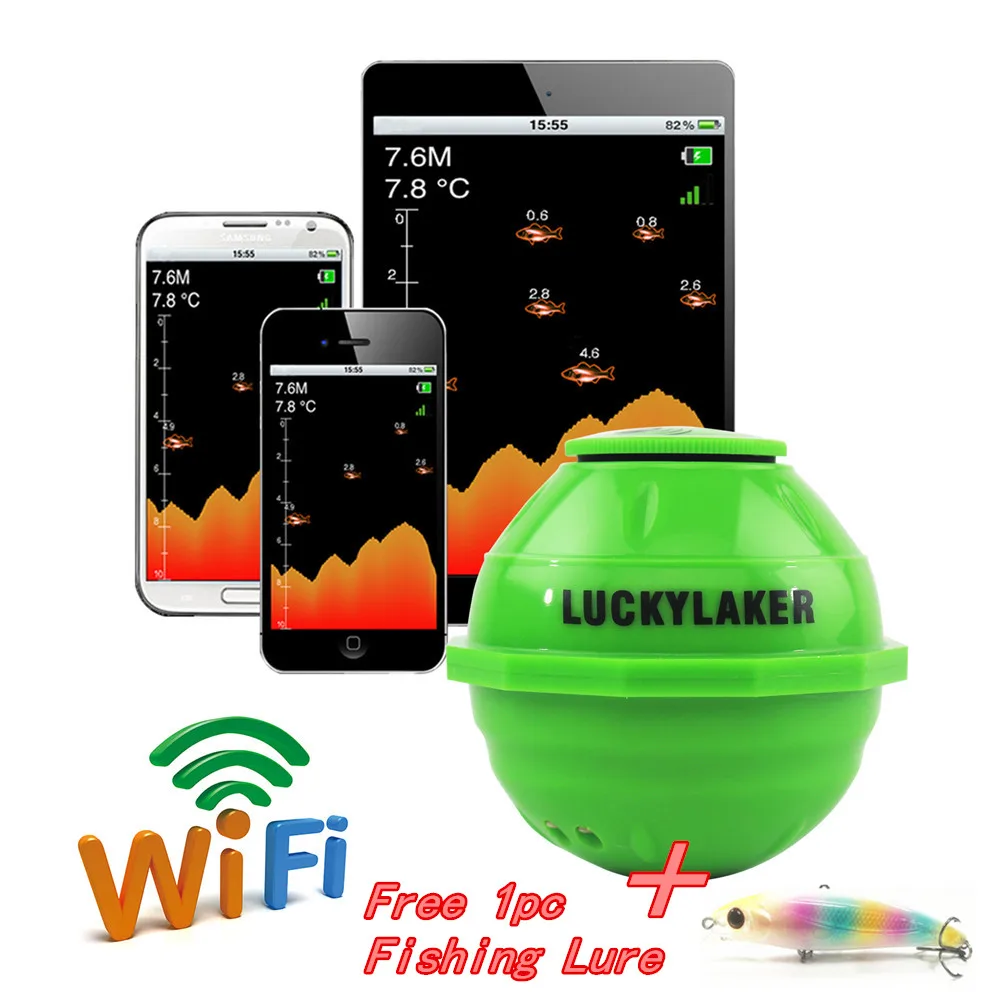Эхолот рыболокатор Fishfinder FF916 беспроводной Wi Fi 50 м/130 футов|Рыболокаторы| |