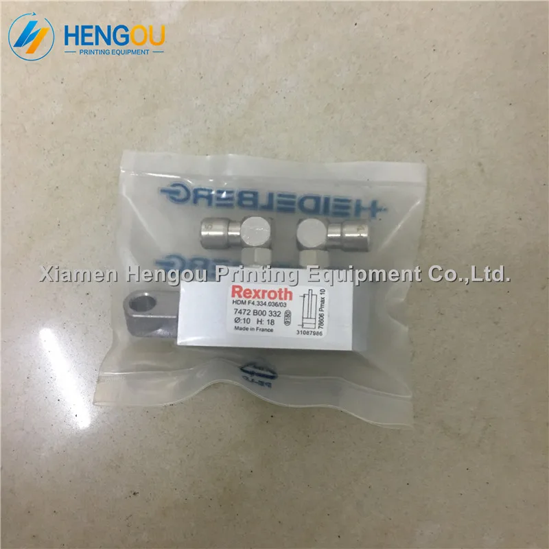 

1 Piece F4.334.036/03 SM102 PM74 Pneumatic Cylinder for Printing Machine D10 H18 F4.334.036