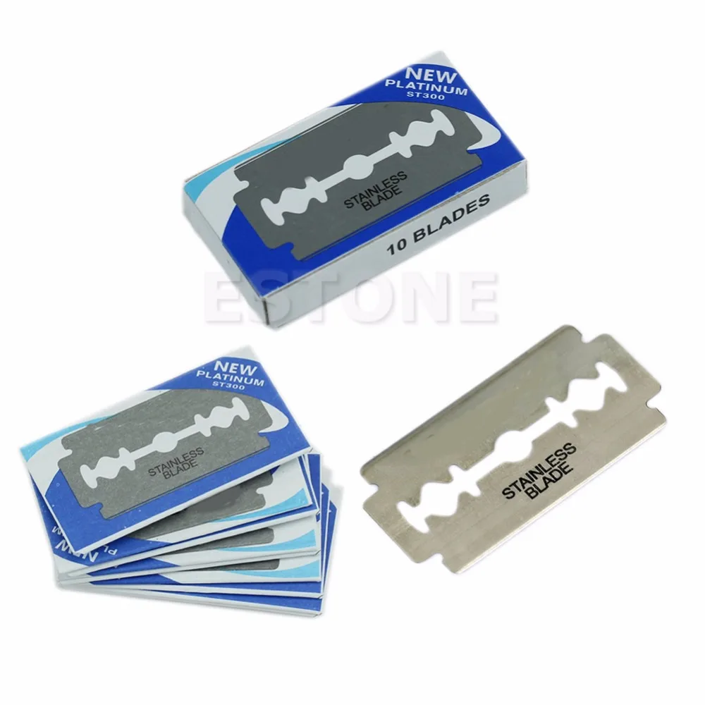 

Keimei 10Pcs Razor Hair Cutting Shaving Sharper Thinning Knife Double Edge Blades