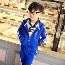 2016 spring new in boys child sports sweatshirt set male children fashion sports suit