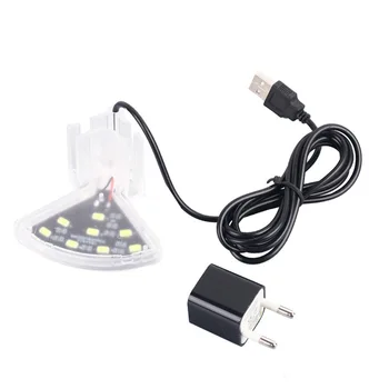 

Aquarium Clip-on Light Fish Tank Aquatic Water Plant Grow Lights With USB Charger 3W LED Lamp Accessories EU Plug White Color