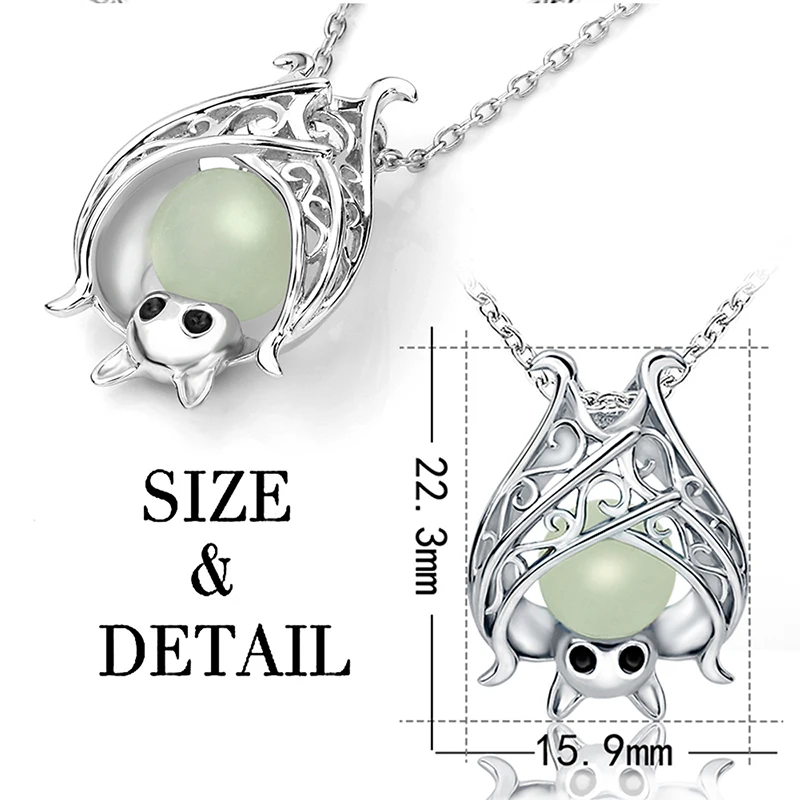 Подвеска летучая мышь из серебра 925 пробы с подвеской|jewelry making|chain necklacenecklace beads |
