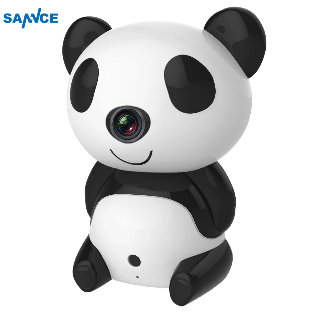 

SANNCE HD1280 x 720P Day/Night Wi-Fi Baby Moninitor Cute Panda Cloud IP Wireless 30ft Night Vision Video Monitoring Camera