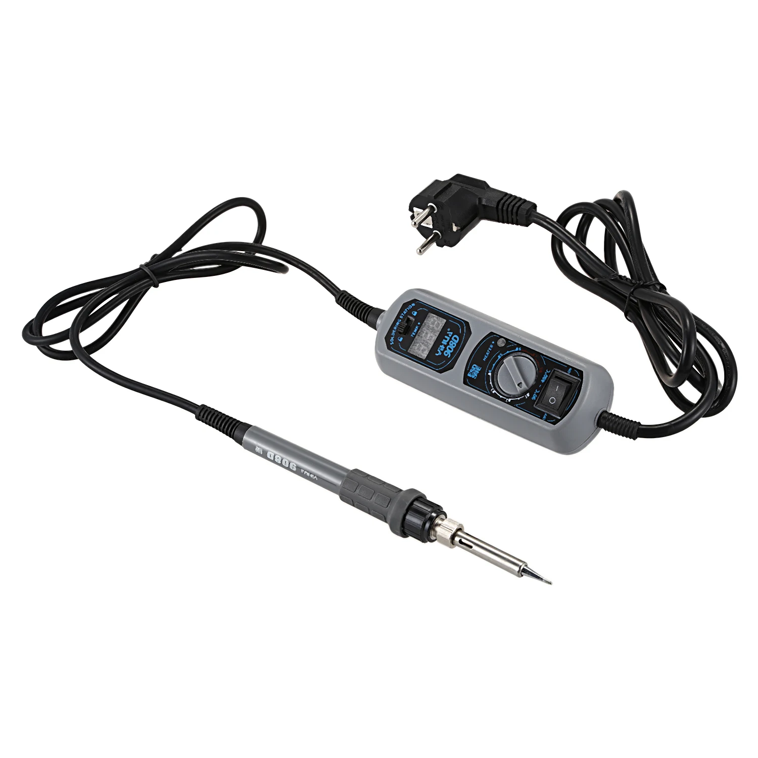 YIHUA 908D 220 В паяльная станция Мини Портативный Регулируемый Электрический