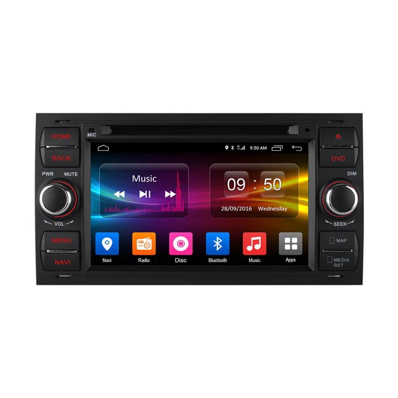 Cheap 4G SIM LTE Octa Core Android 6.0 Car DVD Player GPS Radio For Ford Focus 2 2004 2005 2006 2007 2008 Mondeo Transit C-Max Fiesta 2