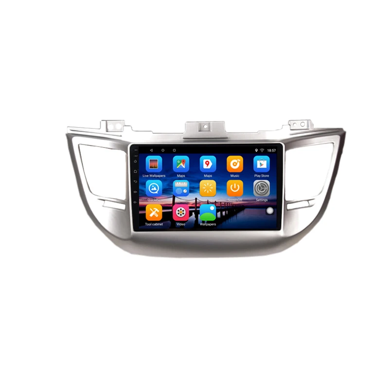 Top 9" 2+32G 2.5D IPS Android 8.1 Car DVD Multimedia Player GPS for Hyundai IX35 Tucson 2010 2011 2013 2015 radio stereo navigation 2