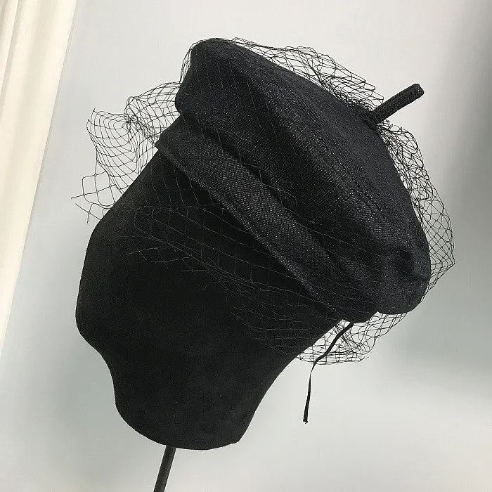 2018 Autumn And Winter Models Denim Beret Cap Mesh Mesh Wild Tide College Wind Street Shoot Fashion Hat ACD17 (5)