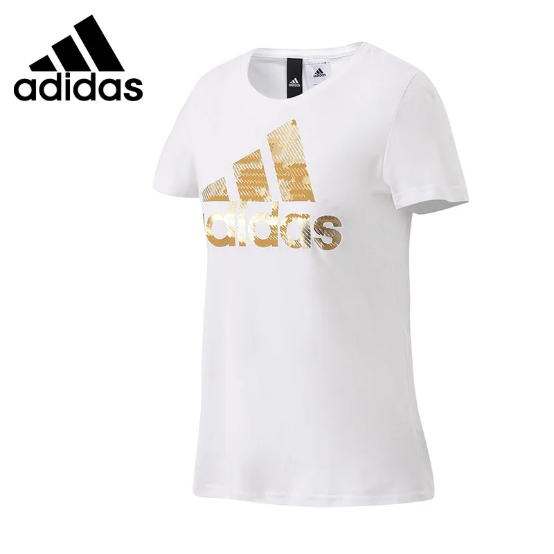 Новое поступление оригинальных женских футболок Adidas BOS FOIL спортивная одежда с
