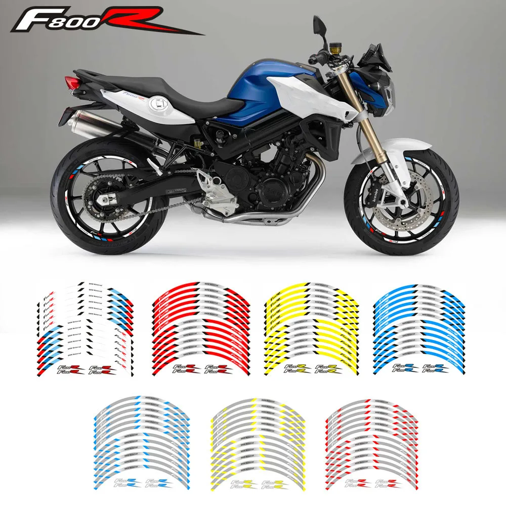 

Motorcycle wheel decals stickers rim stripe front rear wheels For BMW F800R