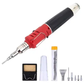 

10 in 1 Professional Butane Gas Soldering Iron Kit Cordless Welding Torch Solder Tool Kit