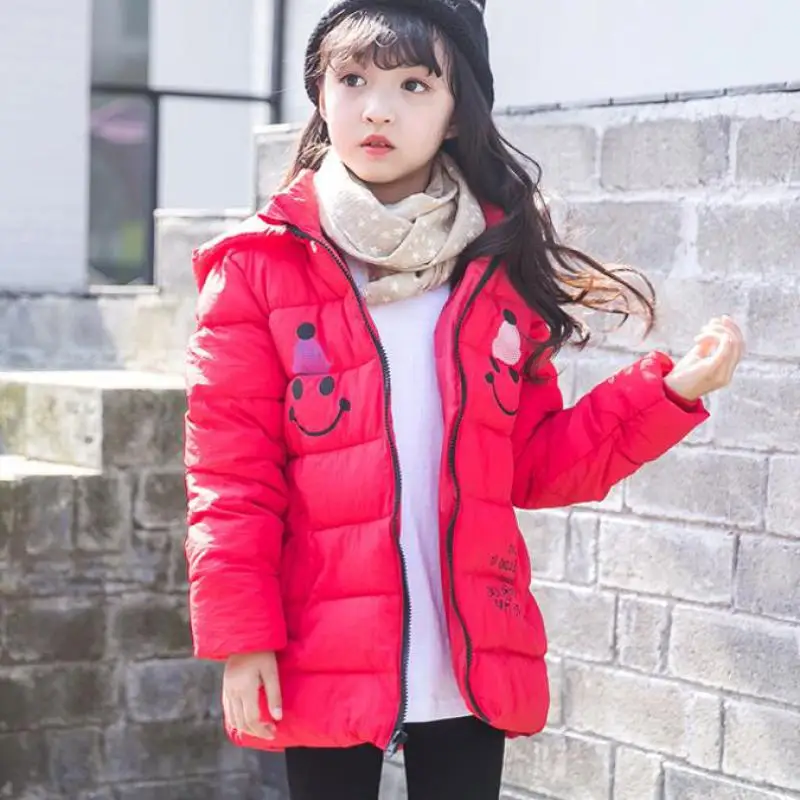 

Dropshipping 2018 New Children Winter Hooded Coats Winter Kids Coat Children's Winter Girls Clothing Thick Down & Parkas Outfits