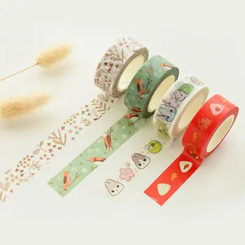 

1x Many optional color washi tape children DIY album Diary decoration masking tape stationery scrapbooking tool Free shipping
