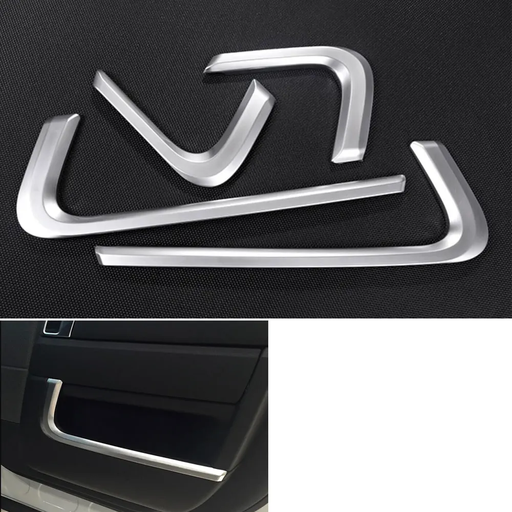 4 шт. ABS Автомобильная Внутренняя дверь боковая коробка для хранения полоса