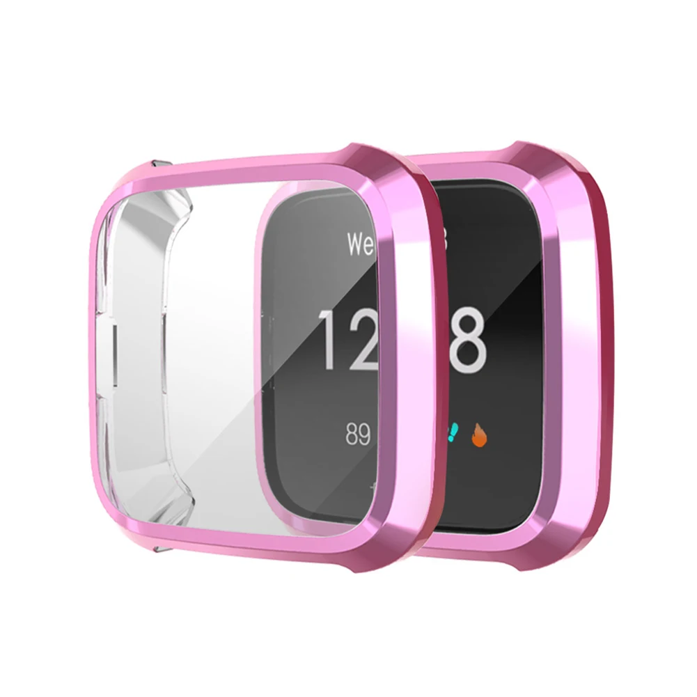 Защитная крышка Защитная пленка для часов защитный силиконовый из ТПУ прозрачный чехол оболочка для Fitbit Versa Lite