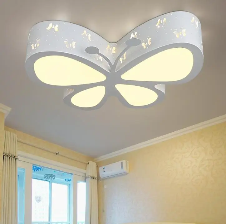 Круглый светодиодный Потолочные светильники гостиная современный минималистский спальня кристалл лампы освещения теплую атмосферу - Цвет корпуса: White