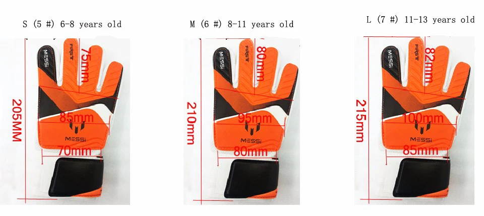 Новые детские футбольные перчатки вратаря Guantes de portero для детей мальчиков Futbol Вратарские тренировочные вратарские перчатки