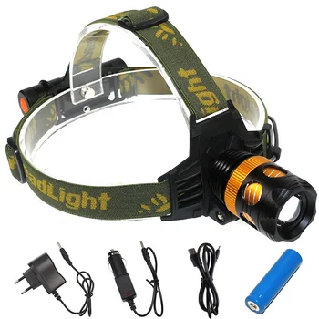 

Flashlight head light 2 in 1 multi-purpose flashlight T6 strong head light LED miner's lamp fishing light