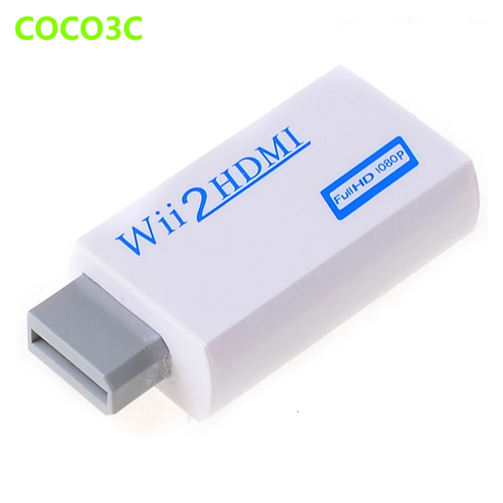 Portable Wii to HDMI Full HD Wii2hdmi 1080P/720P Upscaling Adapter Audio 3 P9Q0 