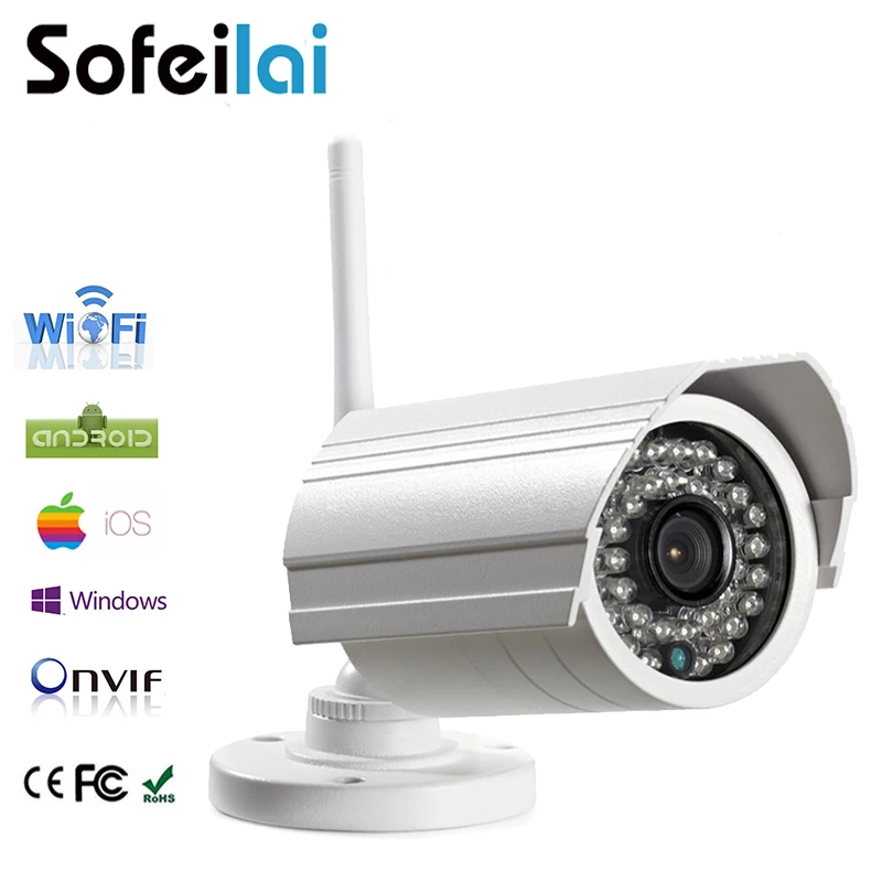 

1080P HD Sony 323 Wireless IP Camera outdoor WiFi audio waterproof IP66 infrared night vision onvif CCTV P2P security Cameras
