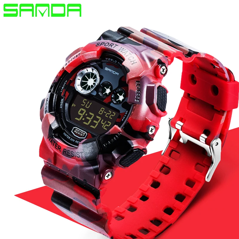 2017 Sanda Fashion Casual font b Watch b font Men Military G Style font b Watches