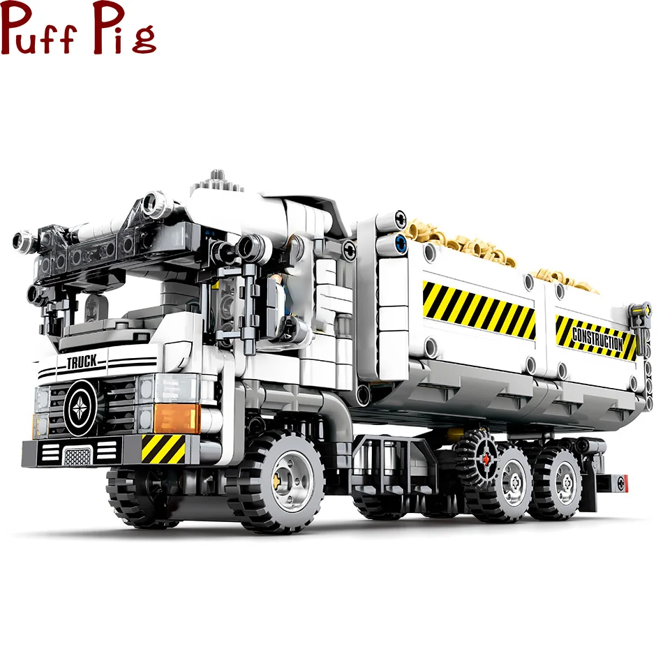 

799pcs Engineering Earthmoving trucks Building Blocks Legoing Technic Car Bricks City Construction Educational DIY Toys for Kids