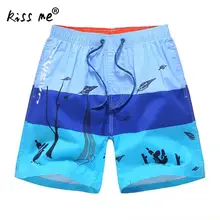 Мужские шорты для серфинга Плавки быстросохнущие хлопковые мужские пляжные шорты с поясом свободный эластичный пояс с принтом Пляжная одежда