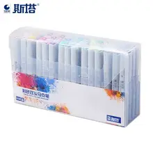 STA6801/3203Two-headed двухцветный высекательный пресс машины для алкогольных высокой художественной художник комиксов ручка для дневника 12/24/36/48/60 детская зданий/Пейзаж Mar