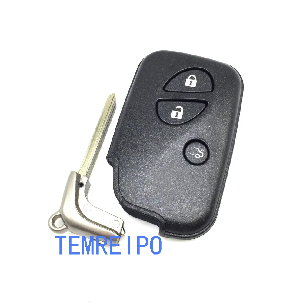 3 Buttons Smart Remote Key Car Key Shell Case Fob Fit For Lexus GS250