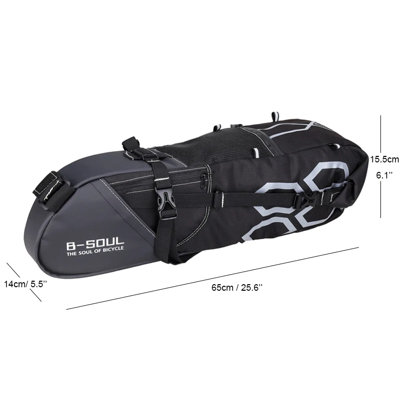 Discount 12L Waterproof Bike Bag Bicycle Saddle Tail Bag Cycling Seat Pouch Bag Impermeable Bicycle Rear Bag Pannier Bicycle Accessories 1