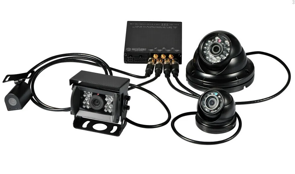  4 channel H.264 high quality mobile car DVR/vehicle DVR/MDVR/car video real time recorder 