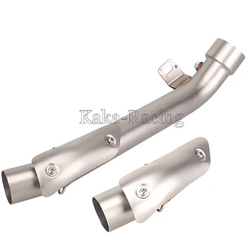 

GSX-R1000 Motorcycle Exhaust Pipe Mid Link Pipe for Suzuki GSXR1000 GSXR 1000 with Heat Shield Exhaust Middle Connect Pipe