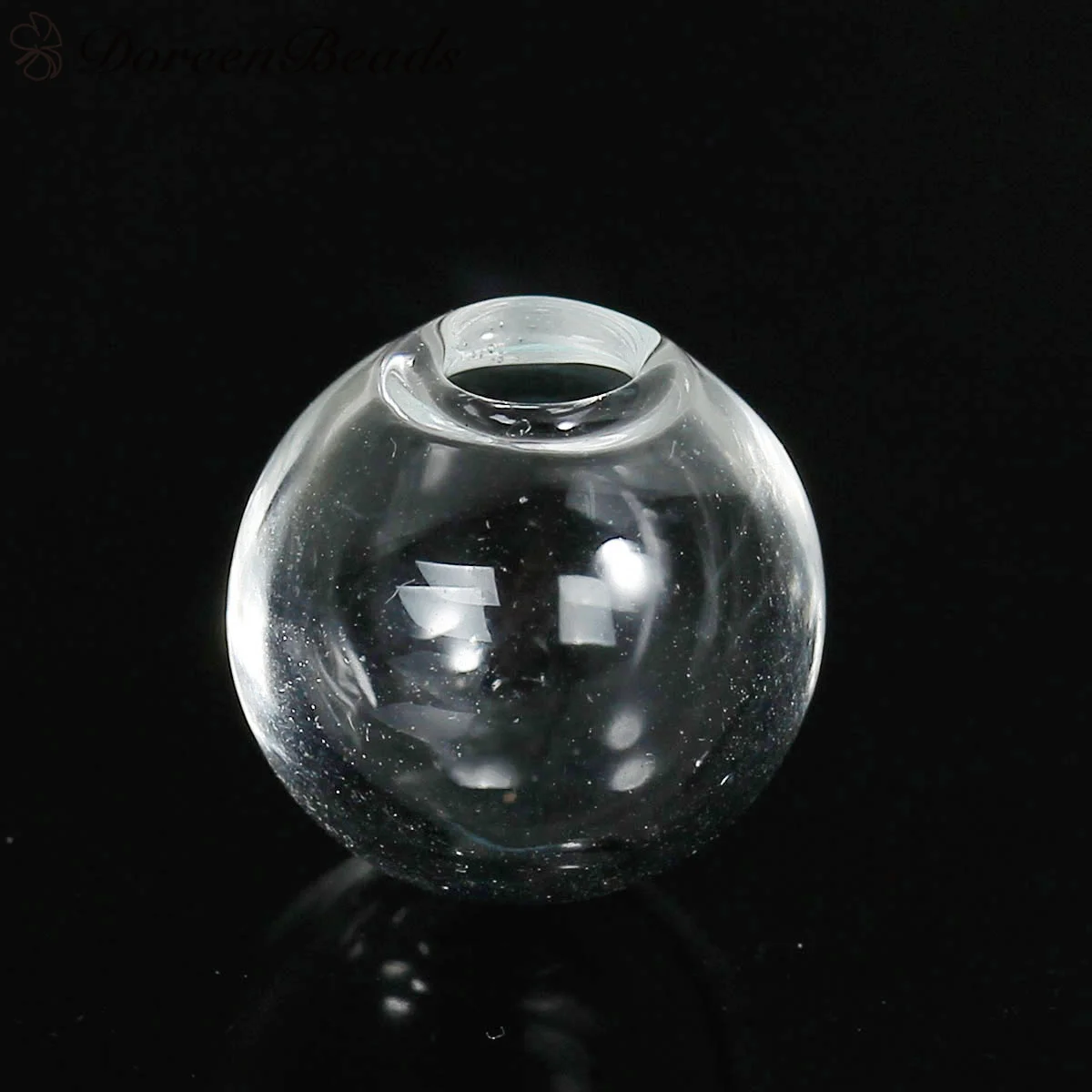 Transparent Glass Miniature Globe Bubble Bottle Vial Lightbulb Clear