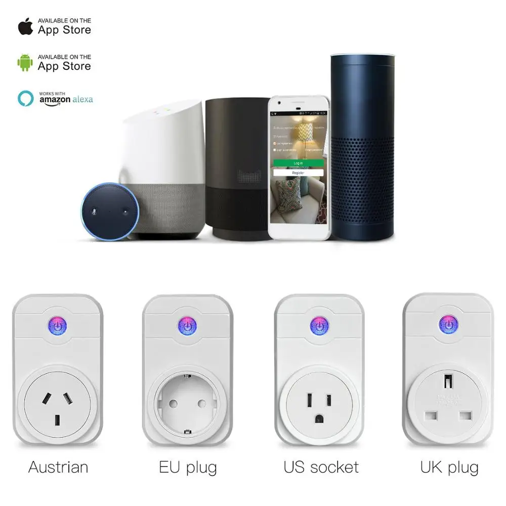 Wi Fi Smart Plug умный беспроводной Дистанционное управление Outlet сроки переключатель
