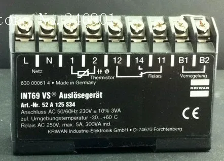[SA] Германия KRIWAN INT69VS/52A125S34/S21 защита двигателя компрессора