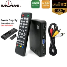 Мини медиа Full HD мультимедийный плеер Autoplay USB внешний HDD SD U диск медиаплеер с автомобильным зарядным устройством HDMI VGA AV для MKV RMVB