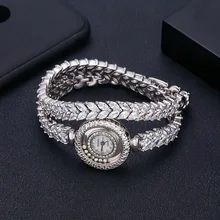 Jankelly calidad AAA Zircon Elementos de cristal austriaco pulsera de reloj para fiesta de boda de joyería de moda hecho con venta al por mayor