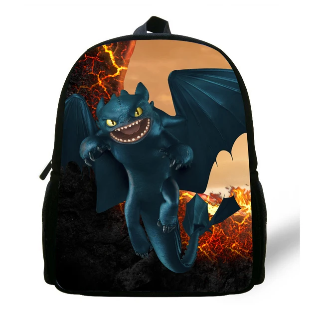 12 inch Mochila School Kids How To Train Your Dragon Backpack Toothless