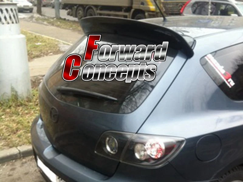 

CARBON FIBER MAZDA 04-09 MAZDA3 M3 3 HATCHBACK 5DR REAR WING HATCH ROOF SPOILER