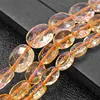 Cuentas naturales de citrinas amarillas, separadores ovalados facetados, DIY, sueltas, para fabricación de joyas, accesorios de cuentas, regalo para mujer de 15 pulgadas ► Foto 1/5