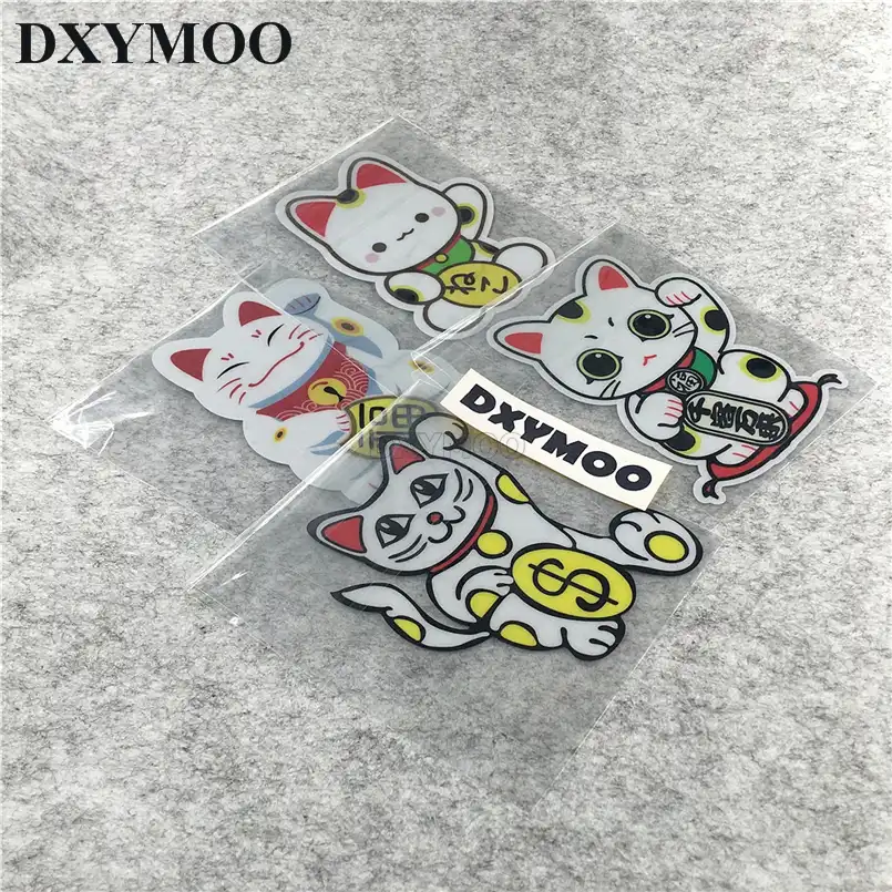 日本ラッキー猫車のステッカー漫画安全なドライブドリフトオートバイヘルメットビニールデカール12センチ Vinyl Decal Car Stickercat Car Stickers Aliexpress