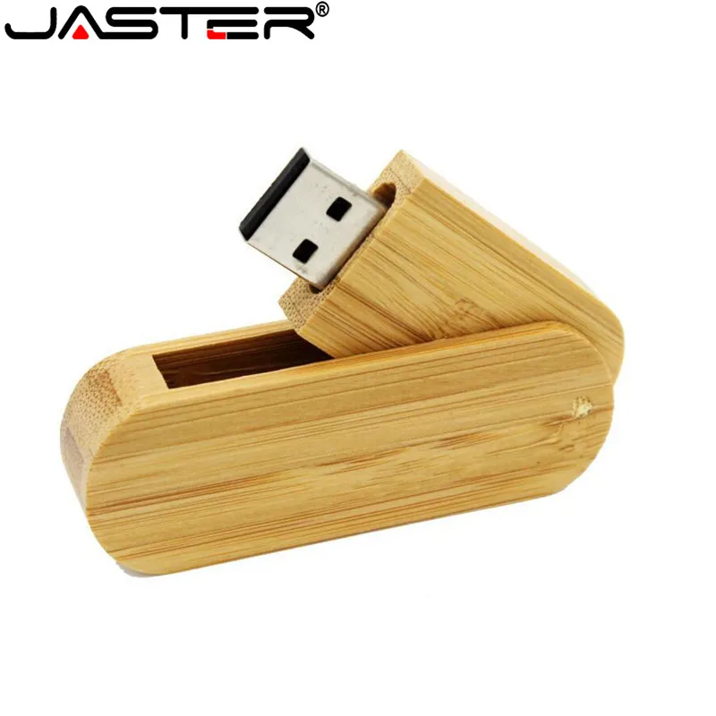 JASTER логотип лазерная гравировка вращающийся деревянный USB флеш-накопитель карта памяти Флешка 4 ГБ 8 ГБ 16 ГБ 32 ГБ usb creativo U диск подарок