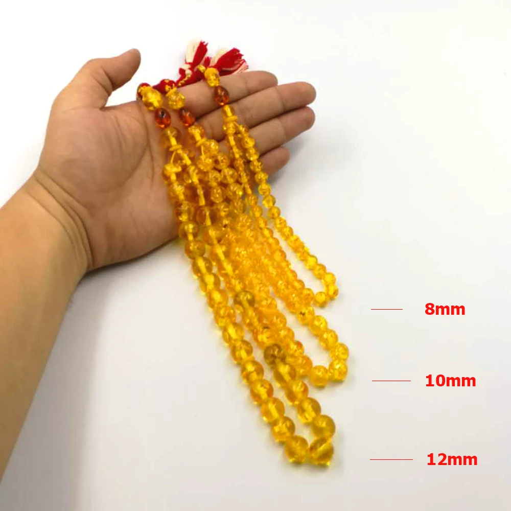 Ambers цвет Tasbih с бусина-насекомое 33 66 99 бисер Королевский кисточки ручной работы Турецкий Дизайн Мужской Tesbih Misbaha мусульманские четки