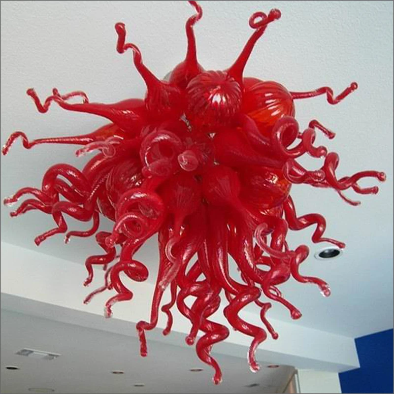 Colorful Dale Chihuly Style Hand Blown Glass Chandeliers Art Design Frosted North Europe LED Creative Modo DNA pendant light | Лампы и