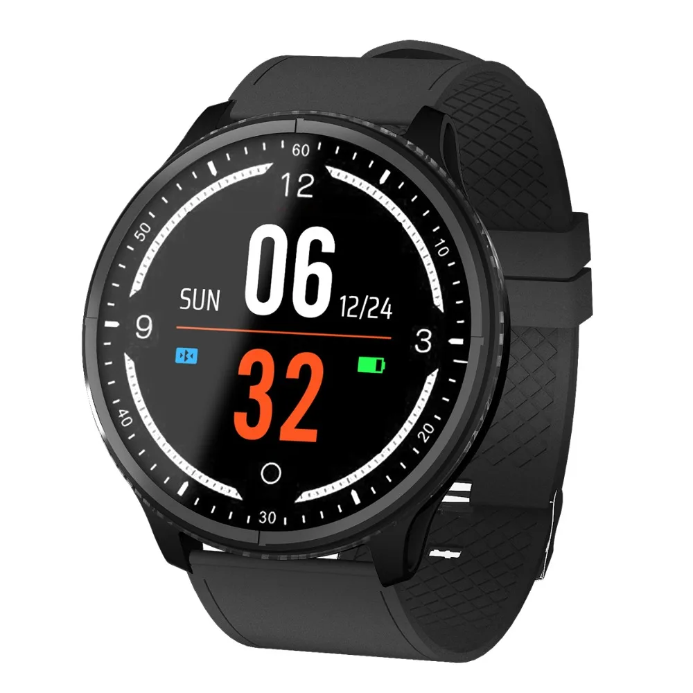 

Smart watch P69 IP68 waterproof 1.3" heart rate blood pressure information clock for iphone 6 7 huawei xiaomi Android IOS watchs