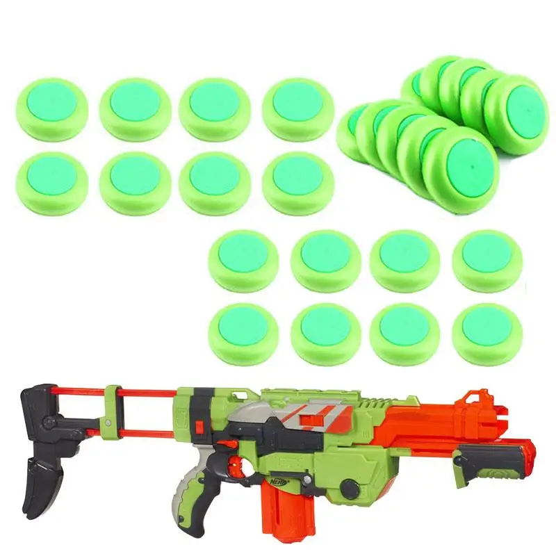 10 шт. мягкие дисковые пули для дротиков Nerf Vortex Praxis Vigilon (зеленый)|Летающие диски| |