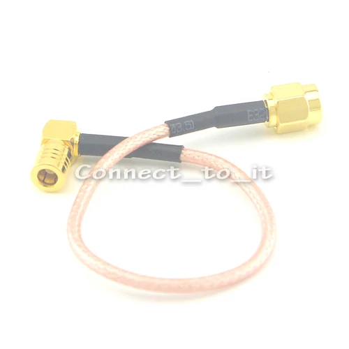 Переходник SMA male SMB female удлинитель кабеля pigtail 10 шт. RG316 15 см|cable low|cable jackconnector rubber |